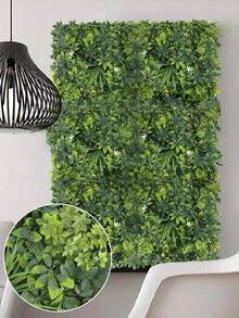 Artificial Turf, 36x36 Base Plate, 10cm Grass Height, Artificial Panels, Boxwood, Duck Palm Wood, Ferns, Aquatic Plants, Simulated Greenery. Suitable For: School Dormitory Office Decoration, Outdoor Party Events, Holiday Birthday Party Decorations, Gift Giving, Home Entrance Halls, Hotel Restaurants, Living Rooms, Bedrooms, Wedding Banquets, Kitchen Garden Decorations, Spring-Summer Decorative Themes. - Green - View 2