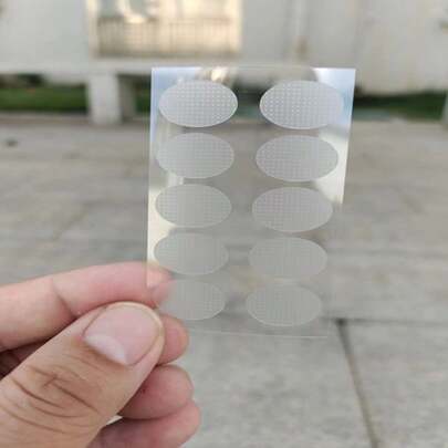 Kit 200 Adesivos Protetor Brinco Pesado Para Orelha Rasgada