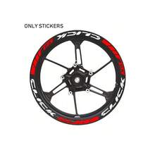 24pcs Motorcycle Wheel Hub Stickers - Neon Yellow & Red Reflective Decals, Durable Adhesive Tire Rim Accessories, Easy-To-Install Safety Gear, For Motorcycles, Scooters, Vibrant Decals, Highquality Vinyl, Motorcycle Decals - A - View 12