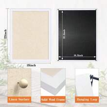 Miratino Large Bulletin Board, Cork Boards For Walls With Frame, Pin Display Board Vision Board For Home School Office Decor(White) - ColorD - View 2