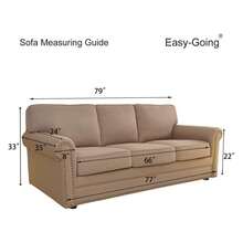 Reversible Couch Cover For 3 Cushion Couch Sofa Cover For Dogs Water Resistant Furniture Protector Cover With Foam Sticks Elastic Straps For Pet Cat Sofa, Gray/Light Gray - 多色1976 - 查看 6