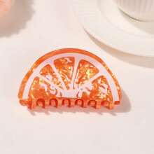 1PC Y2K Kawaii Fruit Hair Claw Clip - Strawberry Watermelon Cherry Orange Pineapple Design, Non-Fade Hypoallergenic Secure Hair Grabber, Cute &  Hair Accessory For Women, Perfect For Daily Wear, Date, Party & Vacation, Ideal Gift For Girlfriend, Bestie, Mom & Female Friends, Stylish Functional Hair Claw On  US - 西瓜 - 查看 6