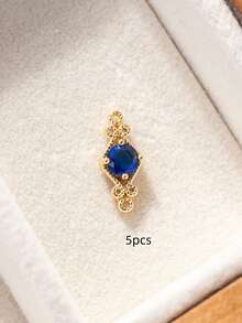 5/10 chiếc Mặt dây chuyền hình thoi đôi bằng ren đính đá Zirconia mạ vàng 14K thời trang, thích hợp làm trang sức DIY và phụ kiện trang trí, phù hợp cho bông tai, kẹp tóc, vòng cổ, món quà hoàn hảo cho bạn bè, gia đình, thầy cô, người yêu, sinh nhật, các buổi họp mặt, đồ thủ công handmade. - Nhiều màu - Xem 15