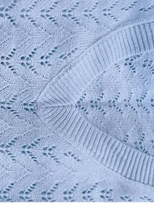 Women Regular Fit Long Sleeve Knitwear Pullover Sweater With Hollow Out Details And V Neckline