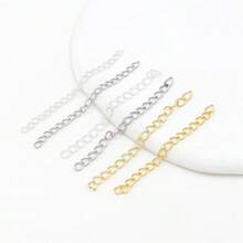 50Pcs 5/7cm Tail Extender Chain Extended Extension Chains Connector For Jewelry Making Findings - Extension Chains - View 12