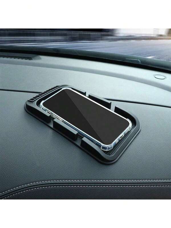 Car Smartphone Mount, Car Accessories, Cartoon Car Temporary Parking Card, Multi-Functional Dashboard Phone Holder & Storage Organizer, In-Car Interior Add-On Accessory, Pop-Up Car Phone Charger Socket