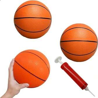 Mini Basketball, Children's Mini Basketball, 4.7-Inch Mini Inflatable Mini Basketball Set, Including Pump And Needle, Suitable For Indoor And Outdoor Pool Parties For Children And Teenagers