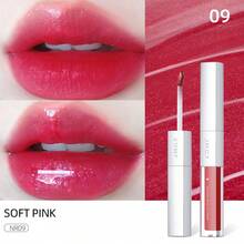 J.M.C.Y 二合一哑光和光泽唇彩，轻盈唇彩，打造自然妆容，不粘唇膏 - SOFT PINK - 查看 3
