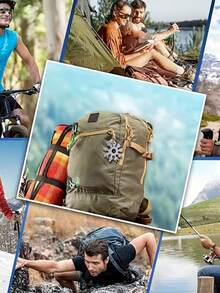 1件套18合1雪花多功能工具，不锈钢雪花开瓶器，一字螺丝刀套装和扳手，男士圣诞礼物：酷炫露营装备工具，送给男士、丈夫、爷爷的独特礼物，女儿送给爸爸的贴心之选 - 彩色 - 查看 6