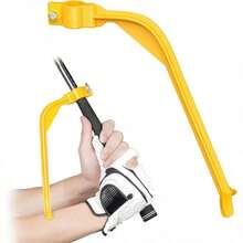 Training Wrist Hinge Swing Training Aid Swing Correcting Trainer Golfers Beginners Arm Elbow Posture Teaching Accessory Club Practice - Yellow - View 2