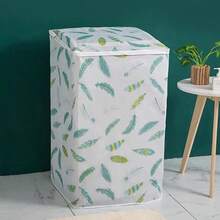 1 Pieza de Cubierta Protectora para Lavadora de Tambor, Cubierta Antipolvo para Secadora, Cubierta Protectora Impermeable, Antirrayos UV y Antipolvo para Lavadora y Secadora, con Apertura con Cremallera, Lavable, Muy Adecuada para la Protección de la Lavadora, Apta para Uso Doméstico Diario, Cubierta de Almacenamiento para Lavadora - Multicolor - Ver 7