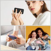 SOYES 4G Nuevo mini teléfono: pantalla táctil HD de 3,0'', ranuras para dos SIM, 2 GB + 16 GB, Face ID, descarga de aplicaciones, el teléfono inteligente más pequeño del mundo, el mejor teléfono de respaldo y regalo creativo. Regalo de Halloween, regalo de Navidad. - Morado - Ver 3