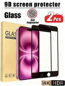 2pcs High Definition Tempered Glass Screen Protector, Compatible With Iphone 17, 17 Pro, 17 Pro Max, 17 Air, 16, 16 Plus, 16 Pro, 16 Pro Max, 15, 14, 13, 12, 11 Pro Max, X, XS, XR, Mini, 7, 8, 14 Plus, Also Compatible With Iphone 16/16 Plus - Clear - View 40