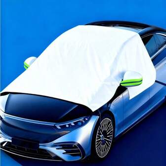 White Oxford Cloth With Green Reflective Stripe Oxford Cloth Snow Skirt