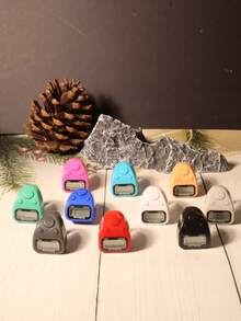 1pc/5pcs/10pcs Mini Cute Finger Ring Counter, Portable Hand Press Electronic Display Counter, Silent Manual Multi-Channel Counter, Durable