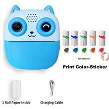 Digital Camera With Printing Function, Portable Multifunctional Photo Printer Camera With Rechargeable 18650 Lithium Battery - Creative Painting And Photography Gift - Multicolor - View 26