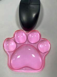 Mouse Wrist Rest, Gel Transparent Mouse Wrist Support Pad, Lovely Ergonomic Mouse Wrist Pad, Soft Transparent Wrist Pain Relief Office Home Desk Computer Mouse