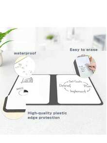 1 Stück/2 Stücke/3 Stücke A5 wiederverwendbares Whiteboard Notizbuch aus Leder, inklusive Whiteboard Stift, Löschstoff, Wochenplaner, tragbar und stilvolle Büronotizhefte