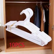 10/20/30/50pcs Mini Plastic Hangers Set, Suitable For Daily Use, Teen's Wardrobe, Not For Hanging Heavy Clothes