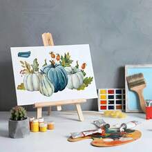 1/4/6件套木制画架，15.7英寸桌面展示架，适用于画布绘画、便携式照片、图片和标牌支架，艺术、工艺品，小型木制桌面绘画三脚架 | 返校用品 | 美术用品 - 40CM - 查看 7