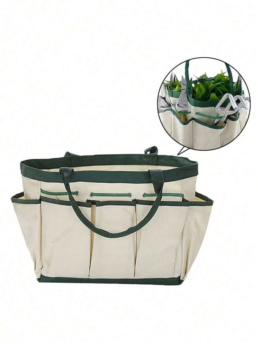 1个防水园艺工具收纳袋，户外种植工具整理袋，适用于浇灌植物和蔬菜 - 彩色 - 查看 1