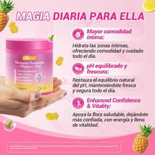 WindBoss Leefar Her Balance Gomitas Probióticas para Mujeres | Con Olmo Resbaladizo y Cultivos Vivos | Apoyo al Bienestar Íntimo y Sensación de Frescura | Sabor Piña, 30 Días - paquete 1 - Ver 3