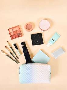 1 حقيبة تخزين متعددة الوظائف من جلد البولي يوريثان، حقيبة مكياج ذات ألوان متدرجة، حقيبة تخزين كبيرة السعة مقاومة للماء، حقيبة تخزين ملونة، مناسبة لتخزين مستحضرات التجميل ومنتجات العناية بالبشرة، مناسبة للمنزل والسفر والخارج وديكور المنزل والتنظيم، هدايا العطلات، ديكور غرفة المكياج، حقيبة مكياج، ضروريات السفر - متعدد الألوان - مشاهدة 7