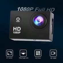 Cámara de Acción Ultra HD 1080P con Lente Gran Angular de 140°, Pantalla LCD de 5.08cm, Equipado con una tarjeta de memoria de 32 GB, ,Exposición Automática, Anti-Tremor Digital, Lente Ojo de Pez, Batería Recargable o Alimentación USB, Formato de Archivo MP4- Ideal para Grabación de Deportes al Aire Libre - Negro - Ver 4