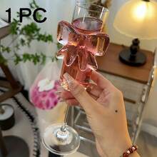 1/2 Set di Bicchieri da Champagne con Fiocco Rosa, 170ml - Bicchieri da Vino in Cristallo Infrangibili, Adatti per Matrimoni/Feste, Eleganti Flute da Champagne per Vini Frizzanti, Champagne e Cocktail - Multicolore - Visualizzare 8