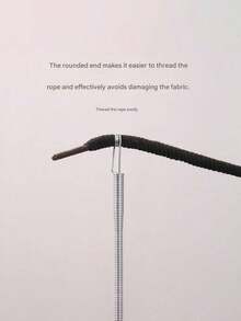 1个弹簧式可调节抽绳 | 二合一松紧带穿线器，适用于裤子、连帽衫和裙子 | 家用必备套装，含腰带绳，免缝纫辅助工具 | 女士专用（钢制弹簧，可弯曲导向器） - 彩色 - 查看 6