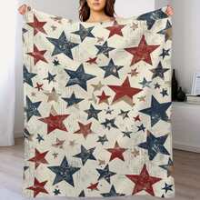 1PC 280gsm1pc American Deer Elk Camo Pattern Print Blanket, Cozy Fleece Throw Couch & Bed, Office Camping Travel Home Decor, Warm Comfort