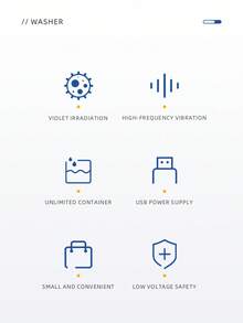 RAF USB供电水果蔬菜清洗机 - 厨房新鲜农产品消毒机、食品净化器、高频振动水果蔬菜清洗机 - 彩色 - 查看 12