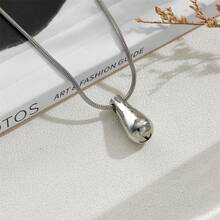 1pc Stainless Steel Star Pendant Necklace, Cremation Ashes Jewelry, Memorial Keepsake For Pet Or Human Ashes With Funnel Filling Accessory - Necklace - View 1