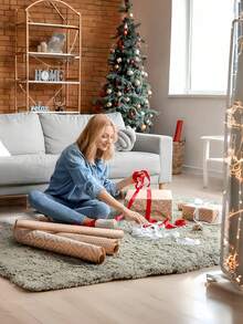 5pcs Gift Paper DIY Gift Wrapping Paper, Size 70*50cm/27.6*19.7in, Suitable For: Gift Giver, Relatives And Friends. Suitable For Various Occasions: Birthday Parties, Holiday Celebrations, Business Gifts. Variety Of Styles - Multicolor - View 4