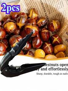 1/2 Nut Cracker With Handle - Multipurpose Nutcracker For Walnuts, Hazelnuts, Almonds, Cashews - Easy Shelling, Commercial/Home Nut Cracker - High Strength Plastic Nut Cracker And Sheller, Ergonomic Handle, Easy Shelling, No Electricity Needed, Durable Kitchen Tool