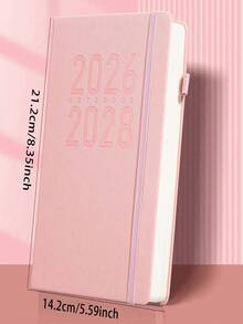 2026-2028 3-Year Monthly Planner (January To December), Soft Cover, With Elastic Pen Loop, 12-Month Display, English Version, Suitable For Organized And Fashion-Conscious Adults, For Journaling | Minimalist Design | Easy-Care Binding
