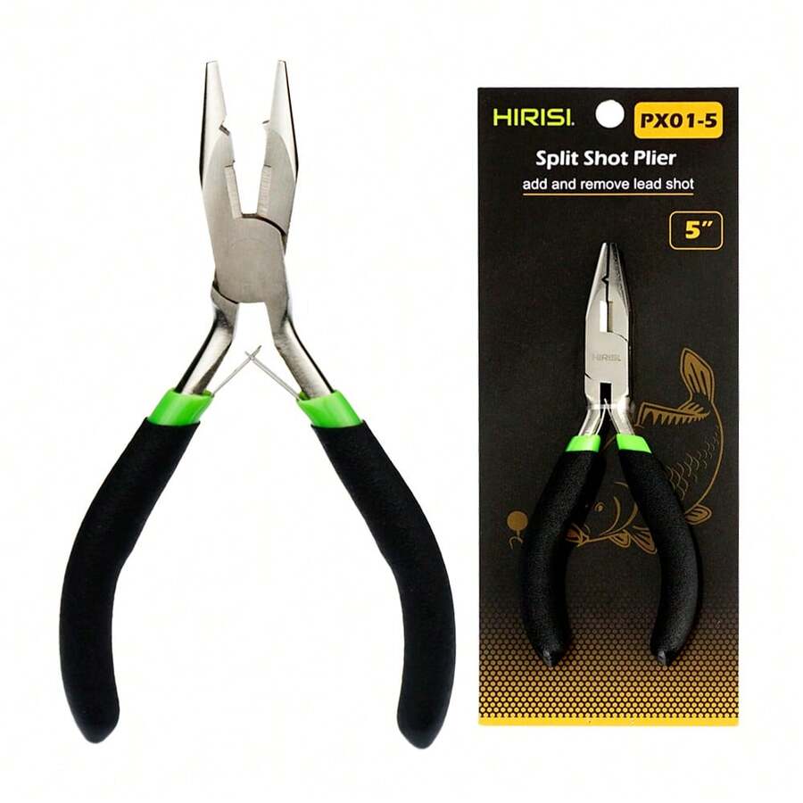 Hirisi Split Ring Pliers For Anglers High-Strength Carbon Steel Pliers, Fishing Scissors, Ring Opener, Wire Cutter, Hook Remover Fishing Line Cutter Rustproof Coating, Corrosion Resistant