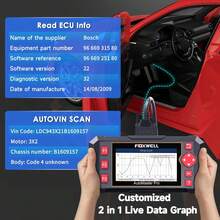 Foxwell NT604 Elite 4系统 OBD2 扫描仪汽车诊断扫描工具，发动机、ABS、SRS 变速箱故障代码读取器，支持 OBD2、EOBD、JOBD CAN 协议，适用于 1996 年及之后生产的车辆，终身免费更新，是送给机械师和男孩的最佳礼物。 - 黑色 - 查看 7