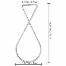 20 Pieces - Christmas Decoration Ceiling Hook Clip Set, Ceiling Tile Hook T-Shaped Clip Hanging Ceiling Clip Suitable For Office, Classroom, Home And Wedding Decoration, Hanging Tiles/Grids/Hanging Signs On Ceilings, Very Suitable For Christmas Decoration - 銀色 - 查看 3