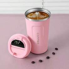 1pc Stainless Steel Vacuum Insulated Coffee Mug With Temperature Display, High-Quality Couples/Office Worker Cup - Multicolor - View 12