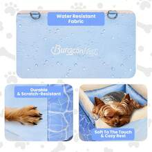 Dog Car Seat For Small Dogs, Calm Blue Pet Car Bed Under 25 Lbs, Soft Booster Fully Detachable And Washable Cat Carseats With Storage Pockets And Clip-On Leash Portable Travel Carrier - 一種顏色 - 查看 5