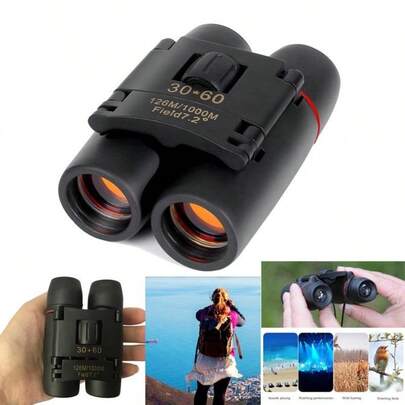 Zoom Telescope 30x60 Folding Binoculars With Low Light Night Vision 1000Meters