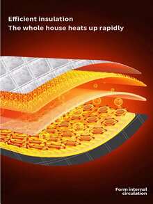 Winter Thermal Insulated Curtains, Blackout Soundproof Window Shades, Heat Insulation, Windproof, Sun Shading - Multicolor - View 7