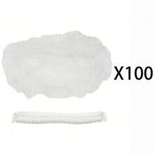 50/100pcs Disposable Chef Hats, Elastic Breathable Comfortable Chef Caps With Mesh Back, Dust-Proof Head Cover For Cooking And Food Preparation, Thickened Breathable Disposable Chef Hats - Multicolor - View 11