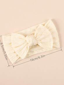 7 pièces/set Bandeaux nœud-en-ciel couleur macaron pour bébé nouveau-né et accessoires pour cheveux avec gros nœud, ensemble cadeau mignon pour photo - Multicolore - Voir 7