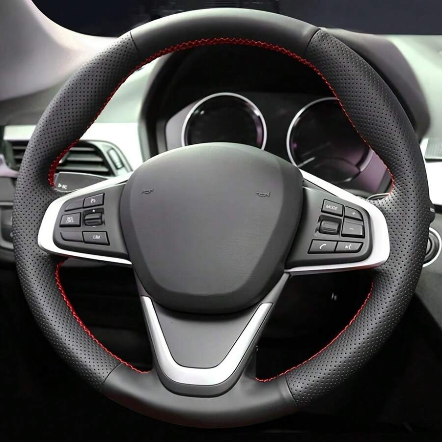 BMW F45 F46 X1 F48 2015-2019, X2 F39 2018-2019 Car Steering Wheel Cover - 38CM - View 1