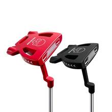 maxbase Golf Mallet Putter, Skeleton Pattern Black And Red Low Center Of Gravity Golf Putter - Black - View 1