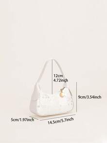 1 szt. Mała, śliczna kopertówka z cekinami, błyszczący dodatek na wieczorne przyjęcie (bardzo mały rozmiar, prosimy o rozważny zakup) - przenośny - Zobacz 7