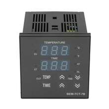 Kit de Controlador de Temperatura PID, Digital Termostato Universal con relé de Estado Sólido SSR, Compatible con Termopar K - Negro - Ver 2