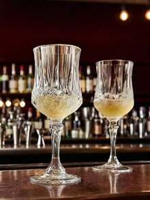 1/2/6/12 件装复古压纹可重复使用果汁杯、香槟杯、加厚香槟杯，适用于派对、婚礼、新年庆祝活动、日常使用、斋月及其他场合 - 彩色 - 查看 5